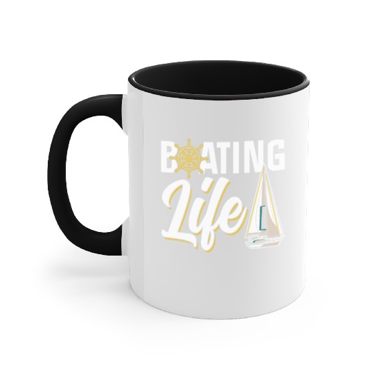Boating Life Yacht Boat Captain Ship Accent Mugs