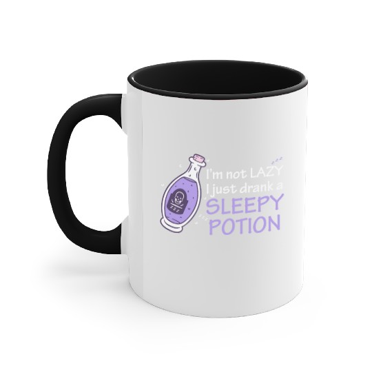 Funny Witch Procrastinating Sleep Potion Pagan Wit Accent Mugs
