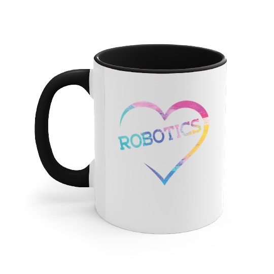 Robot Robotics Engineer Watercolor Accent Mugs