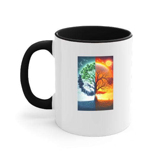 The Tree of Life Summer to Winter Accent Mugs