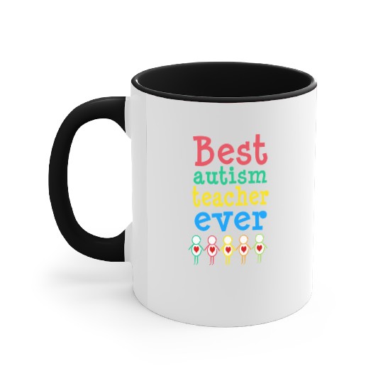Autism Teacher Gift Accent Mugs
