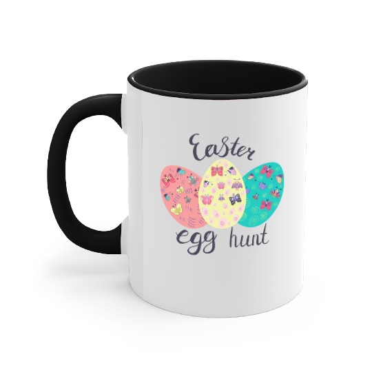 Easter Egg hunt Sublimation Accent Mugs