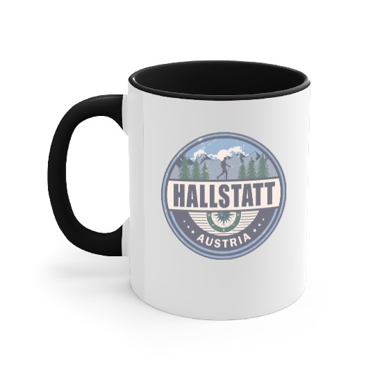 Hallstatt Austria Austrian Alps Vintage Hiking Accent Mugs