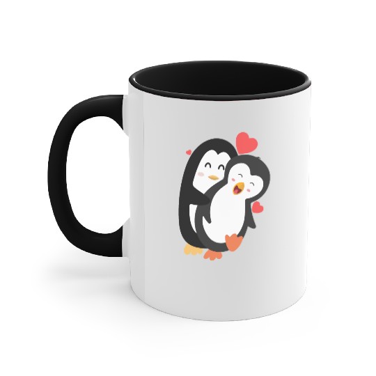 Youre My Penguin little hug Accent Mugs
