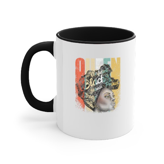 African American Educated Strong Black Accent Mugs