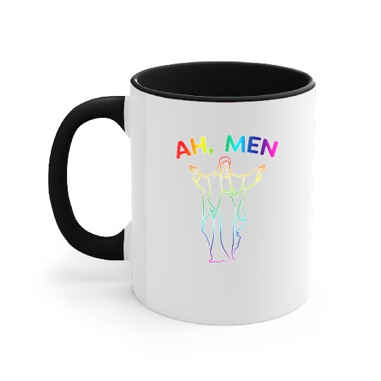 LGBTQ Jesus Accent Mugs Religious Ah, MEN Accent Mugs