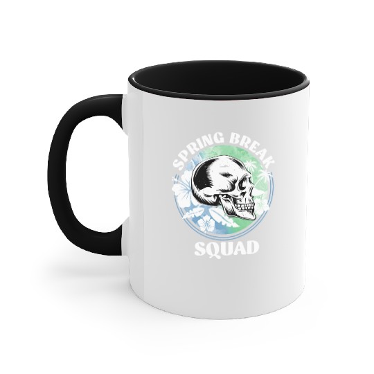 Spring Break Squad Summer Vacation Spring Break Accent Mugs