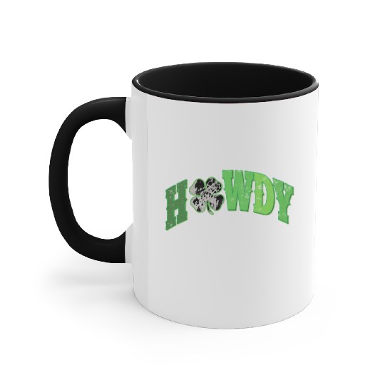 Howdy Western St Patricks Day Accent Mugs