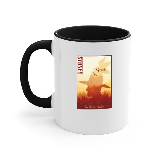 Sidney Nebraska wild west town Accent Mugs