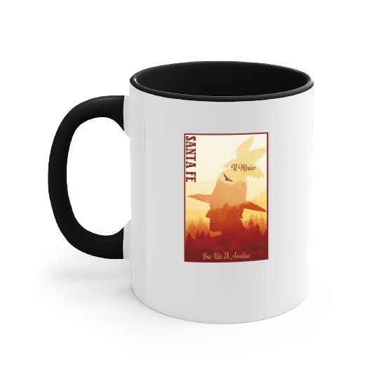 Santa Fe New Mexico wild west town Accent Mugs