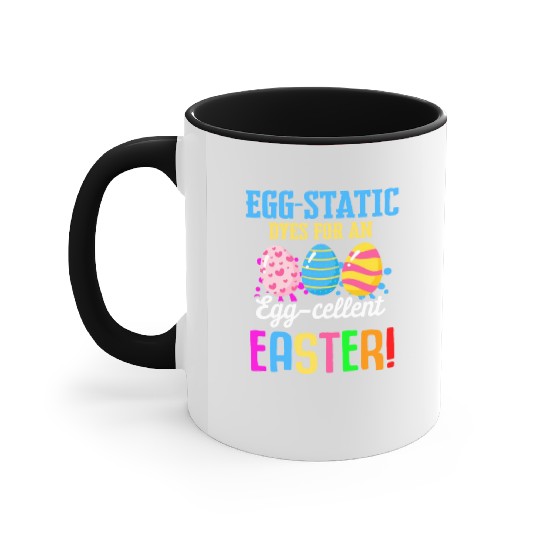 Easter Colorful Egg Dye Rabbit Egg Hunt Accent Mugs