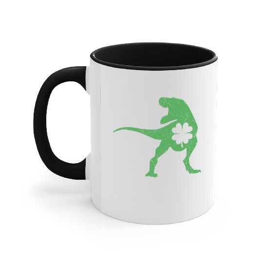 Tyrannosaurus T Rex Dinosaur St Patricks Day Irish Accent Mugs