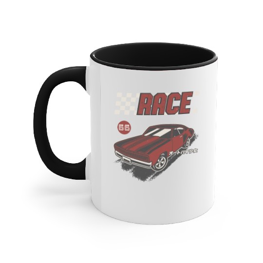 Retro Muscle Car Vintage Racing Car Lover Accent Mugs