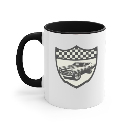 Racing Car Muscle Car Logo Motorsports Accent Mugs