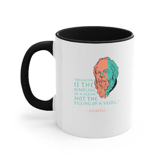 Socrates Stoic Philosophy Quote Accent Mugs
