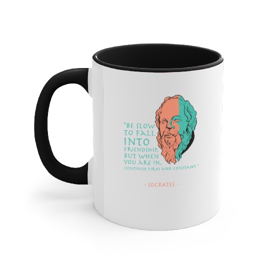 Socrates Stoic Philosophy Quote Accent Mugs