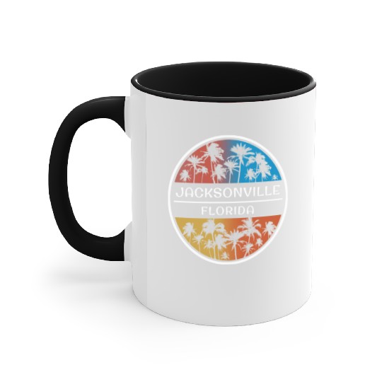 Jacksonville Florida Stylish Vacation Souvenir Accent Mugs