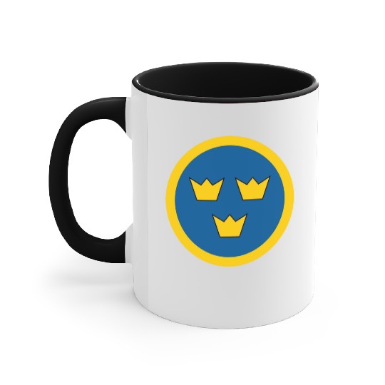 Swedish Air Force Current Emblem Accent Mugs
