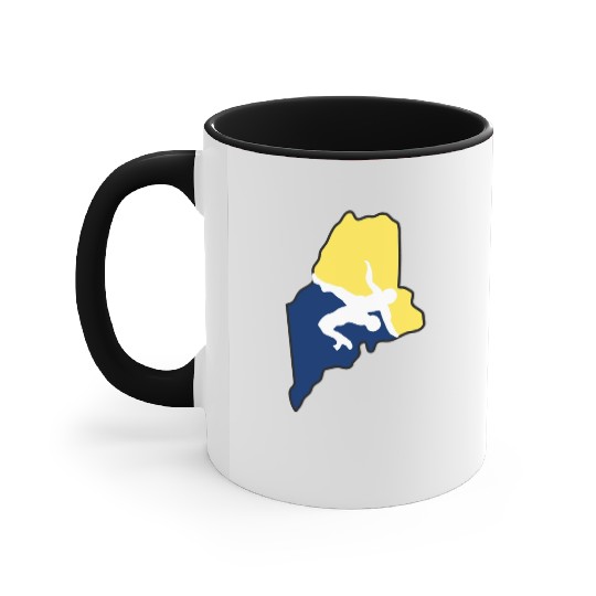 Maine Wrestling Accent Mugs