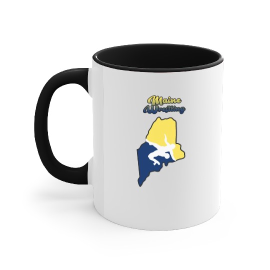 Maine Wrestling Accent Mugs