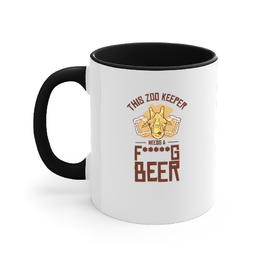 Zookeeper Drinking Beer Zookeeping Beer Lover Accent Mugs
