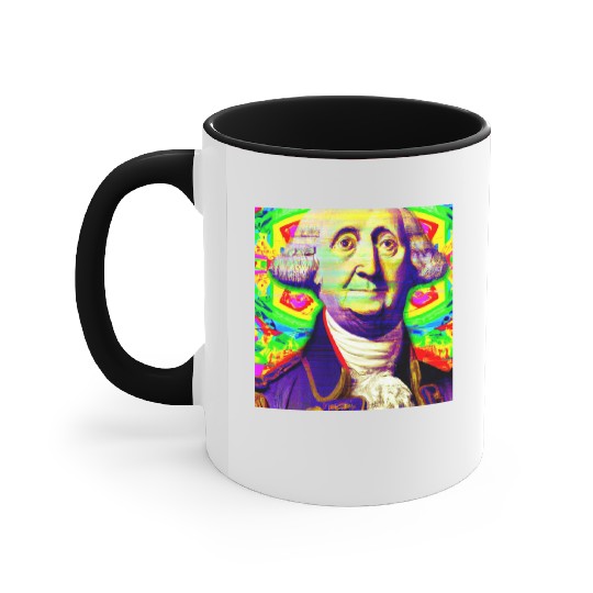 Trippy George Washington Accent Mugs