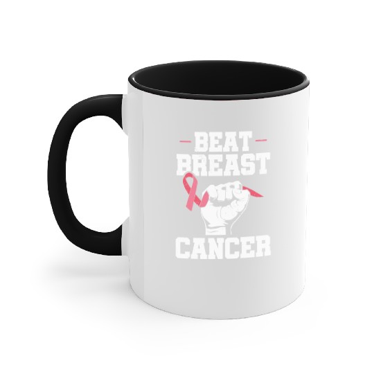 Beat Breast Cancer Advocacy Breast Cancer Accent Mugs