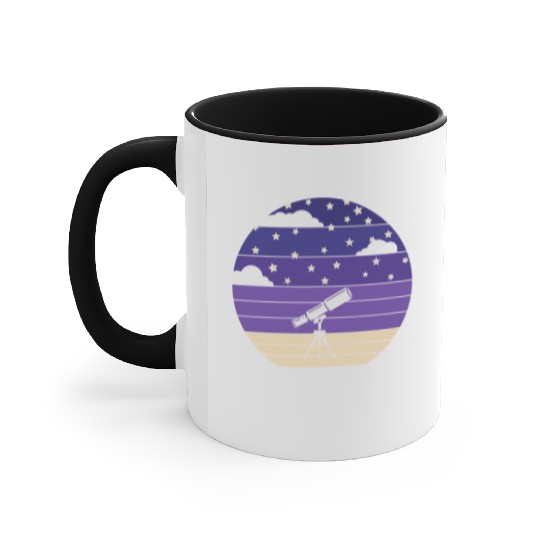 Retro Astrophotographer Cosmologist Accent Mugs
