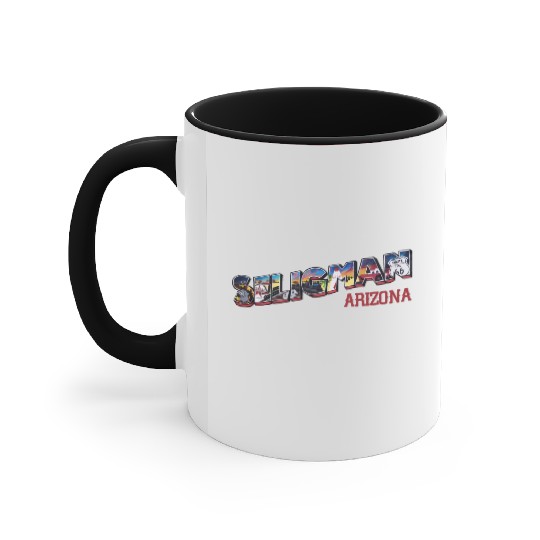 City of Seligman in Arizonna, US Route 66 Accent Mugs