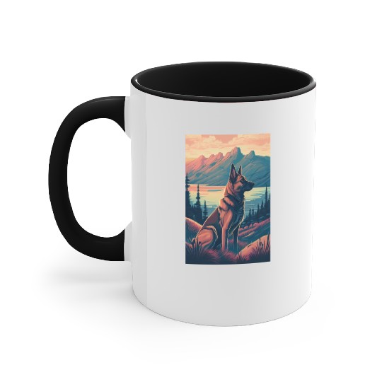 Belgian Malinois Nature Accent Mugs