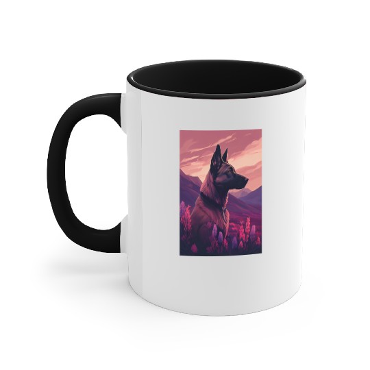 Belgian Malinois Nature Accent Mugs