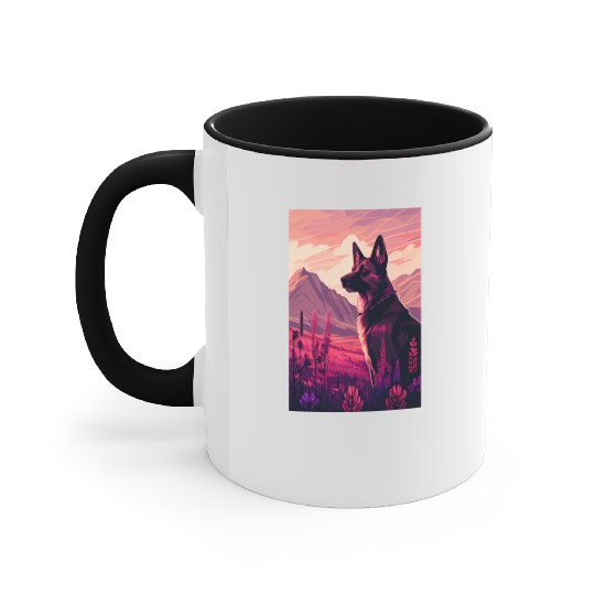 Belgian Malinois Nature Accent Mugs