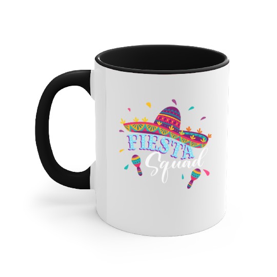 Fiesta Squad Cinco De Mayo Mexican Sombrero Family Accent Mugs