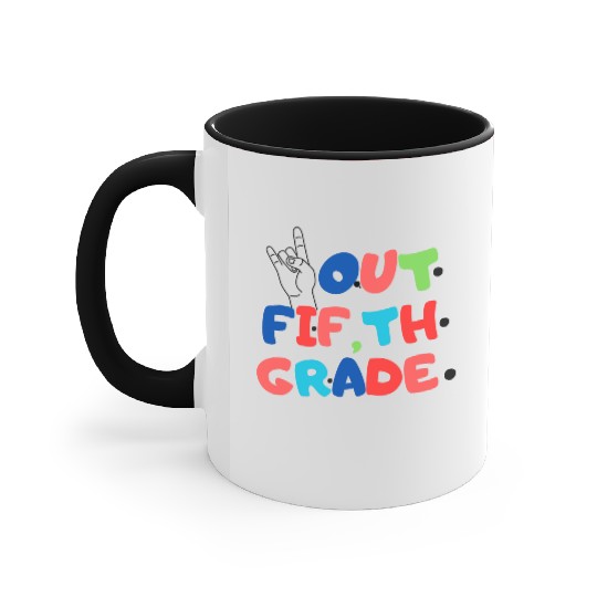 happy last day of school teacher students graduati Accent Mugs