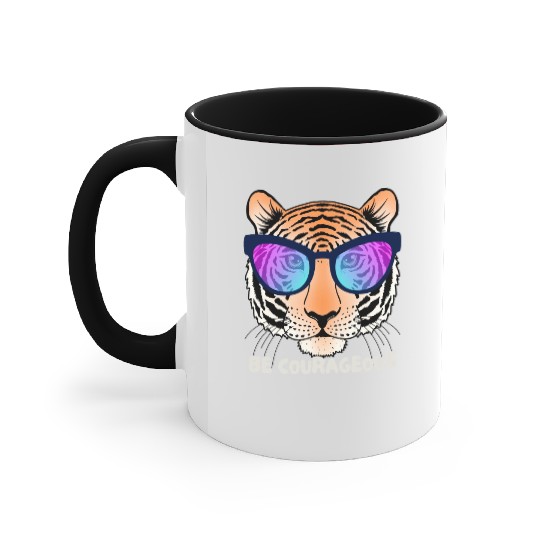 Be Courageous like a Lion Accent Mugs