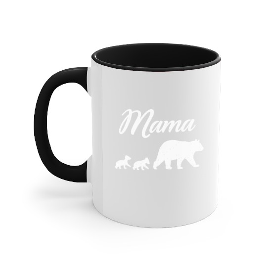 Mama Bear - With Two Cubs Twin Mom Mother's Day Gi Accent Mugs