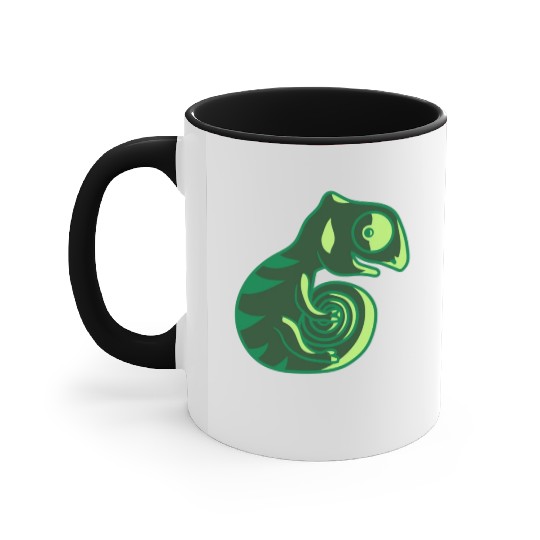 chameleon lizard bunny sweet Accent Mugs