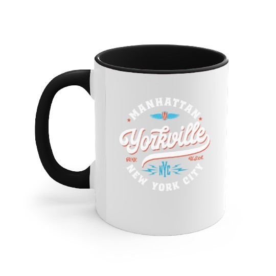 New York Manhattan Yorkville Accent Mugs