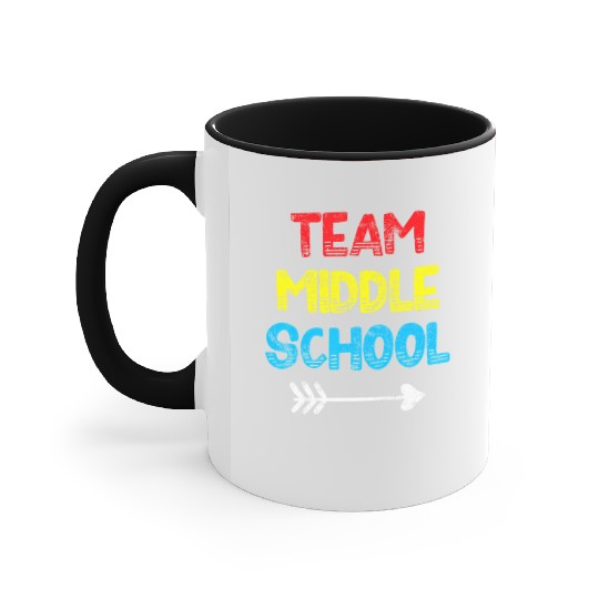 Middle School Teacher Student Back to School Accent Mugs