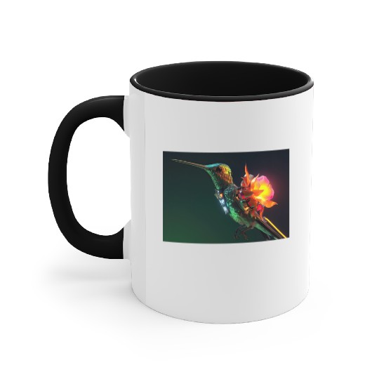 Techno Hummingbird Accent Mugs
