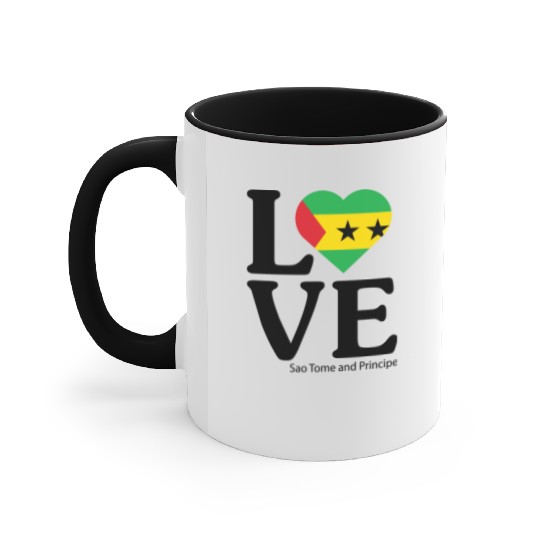 Love Sao Tome and Principe Accent Mugs