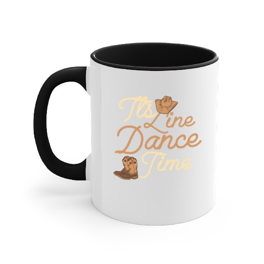 It's Line Dance Time Western Country Music Accent Mugs