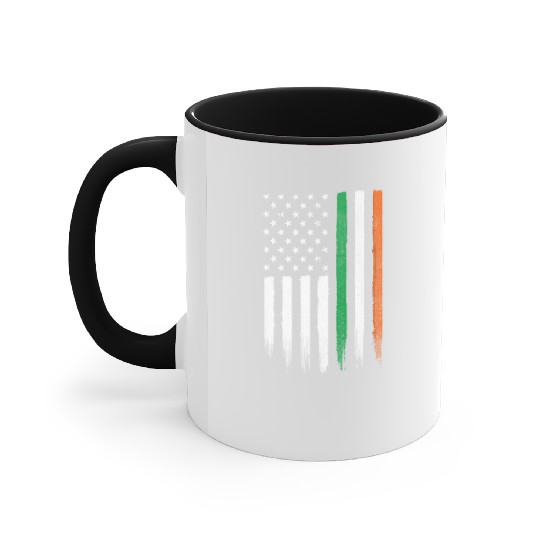 Patriotic Irish American Flag Ireland St Patrick'S Accent Mugs