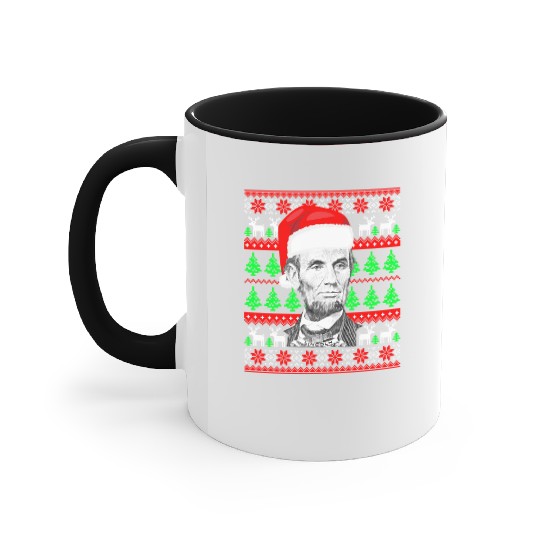 Abraham Lincoln Santa Ugly Accent Mugs