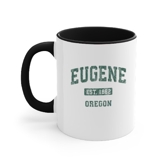 Eugene Oregon Or Athletic Sports Accent Mugs