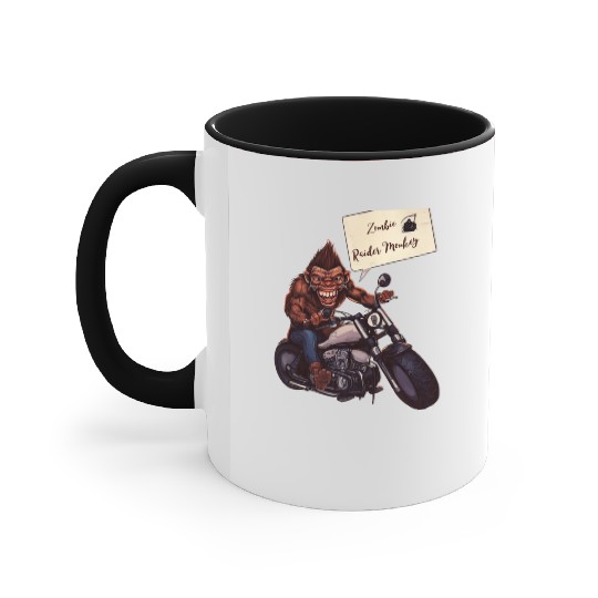 zombie Raider Monkey Accent Mugs