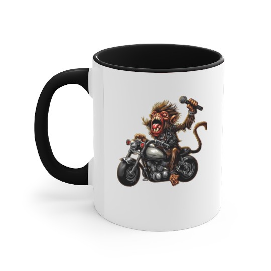 zombie Raider Monkey Accent Mugs