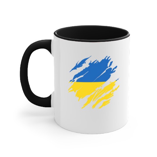 Ukrainian Flag Ukraine Accent Mugs