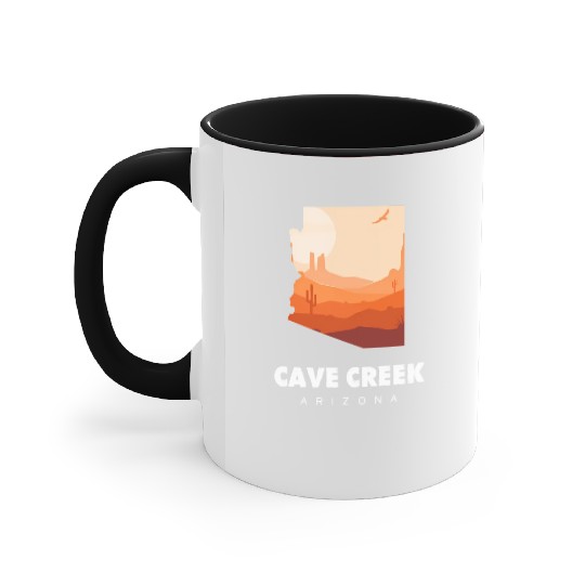 Caving Cave Creek Arizonna For Caveman Hiker Accent Mugs