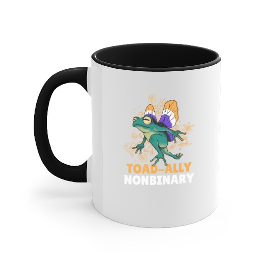 Toad-Ally Nonbinary Accent Mugs